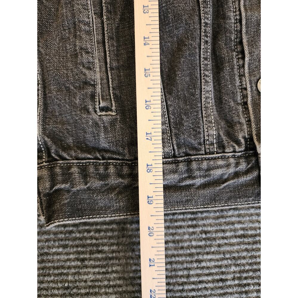 Vintage Levis Youth Medium Trucker Jacket Knit Collar & Cuffs 100% Cotton - Picture 7 of 11